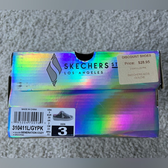 Kids Size 3 Sketchers Generation Cozy Slip on Shoes - Picture 3 of 10